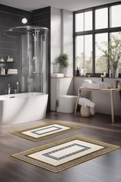 Mijölnir Juego de alfombrillas de baño CT-5077 de 2 piezas Multicolor